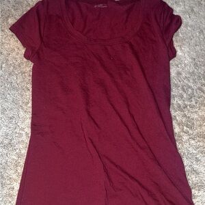 No Boundaries Maroon Short Sleeve Tee